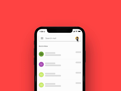 Gmail Avatar Interaction avatar design framer framerx gmail prototype ui
