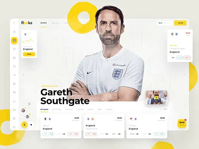 Flooks admin bet bets betting bookmakers dashboard events football prifile sport statistics ticket trending user inteface video