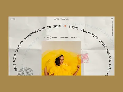 A+WQ / Young Lab Page Alternative Animation animation blog concept homepage interaction interface motion promo typography ui ux video web website