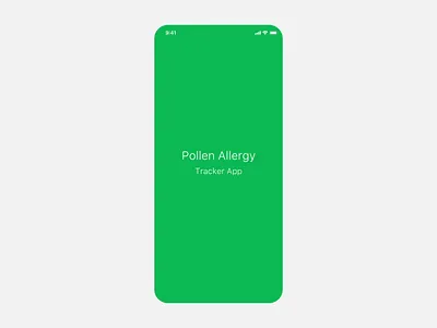 Pollen Allergy Tracker App #1 - animation allergy animation app clean dashboad design interaction interface login page pollen tracker app ui uiux ux