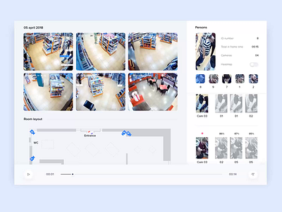 secure_camera_web_interface animation design ui web