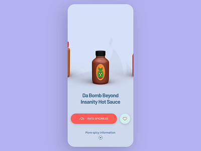 Hot Sauce App animation branding design motion graphics ui