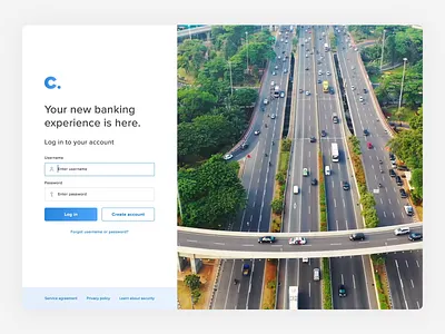 Banking Login amsterdam animation bank design form highway login page logo platform ui ux video web