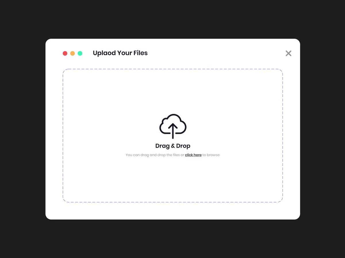 Daily UI Challenge 031 - File Uplaod by Akhil Krishnan on Dribbble