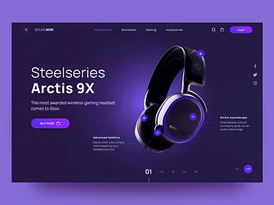 Web design: Landing page UI agency design ui