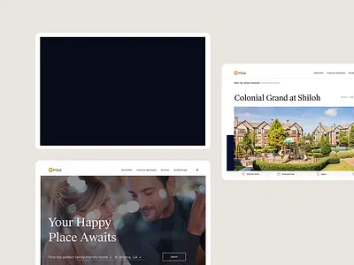 MAA Your Happy Place Awaits ali adams animation design hero homepage maa mid america apartments motion pdp search ui