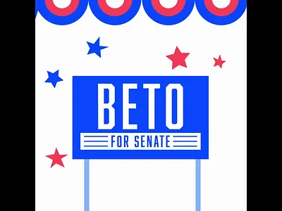 Beto For Senate austin creative company graphic graphic design illustration logo texas