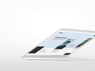 New onepoint website aaa art direction design horizontal scroll invision studio keynote landing motion showroom ui video website