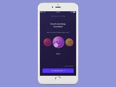 Marbles App: Edit and Add Moods app app design dark dark ui dashboard ui data emoji illustration interaction design mobile app mobile ui mood tracking motion design tracking app ui uidesign