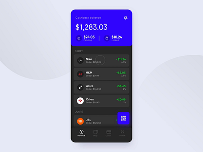 Cashback App - Animation after effects animation application cashback dark ui design interaction mobile motion payment product prototype sdh ui ux web design