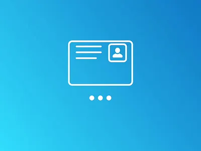 Identity Validation Loading Experience identity validation loading animation loading experience