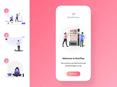 Healthcare product onboard user flow adobe xd app autoanimate healthcare ingeniouspixel interaction interaction design onboarding onboarding ui ui undraw ux
