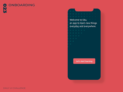 Daily UI Challenge - 023 - Onboarding dailyui onboarding ui uidesign uxdesign