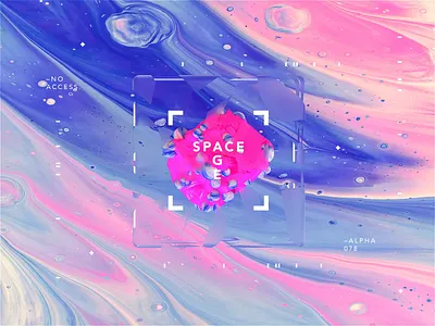SPACE AGE | Pink Osyssey animated branding cinema4d cinema4dr20 design gradient identity logo logomark minimal motion motiondesign octane packaging r20 scifi spaceart spaceship type typography
