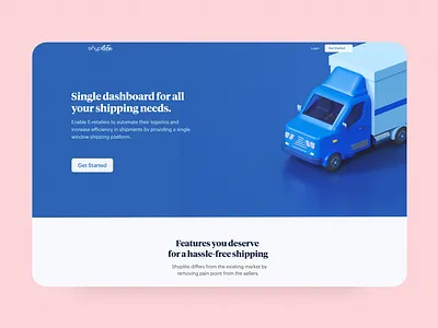 Logistics company webpage design amazon cargo delivery ecommerce illustration logistics parcel shipment shipping timeless udhaya website