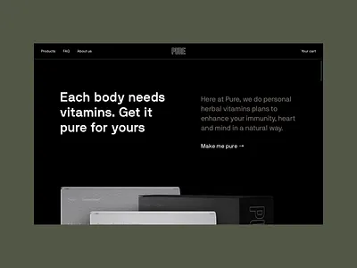 Pure Website animation chat app chatbot clean design health healthcare minimal motion ui ux uxui web