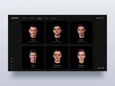 Our Team Page Animation agency agency website animation design dribbble interface principle project ui ux web webdesign website