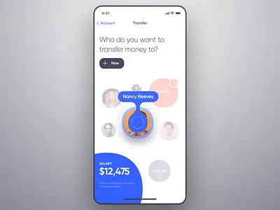 Mobile Banking - Money Transfer (Animated) android animation app bank chart dashboard design finance ios mobile money ui ux web
