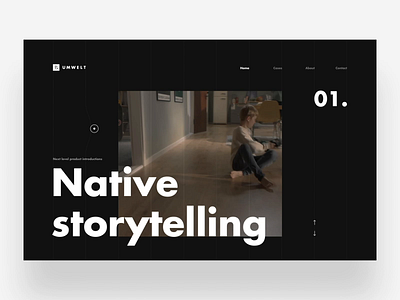 Agency Website 3d animation clean design desktop fullscreen minimal motion simple ui ux video web webdesign webgl website