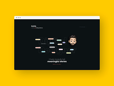 Personal Site Refresh about avatar clean dark dark mode dark ui design minimal mobile personal portfolio responsive ui ux web web design website website design