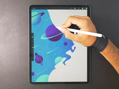 Space Run drawing galaxy illustration space