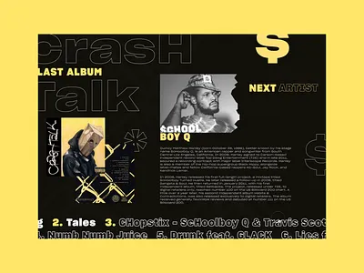 UI Animation | One day, an artist 🎤 animation artist concept motion design music rapper ui design ux ui webdesign website