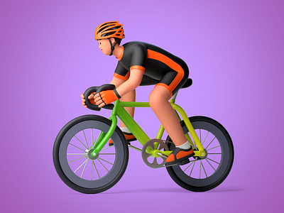Bicycle 3d bicycle illustration
