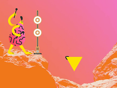 Music band from another planet 2d abstract after affects after effects alien animation character collage design flat frame by frame instrument landscape minimal motion motion design music musician play vector