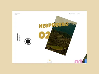 Jérémy Lesdema Portfolio - home page 3d art direction design desktop interactive design portfolio website