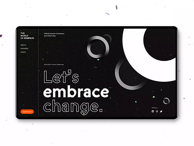The world of Incentro branding change circles conference desktop festival grainy grunge incentro ui ux vintage