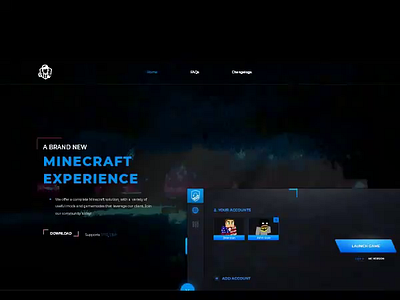 PvPLounge Website Design branding branding design design flat gaming gaming website interface landing minecraft ui uiux website