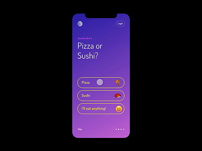 Onboarding Concept app brand concept emoji gradient minimal mobile onboarding rewards