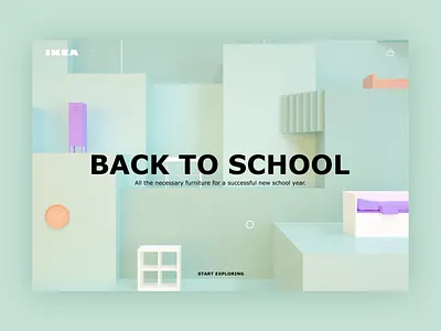 Ikea shopping page concept 3d cinema4d conceptual design furniture ikea product shop shopping ui