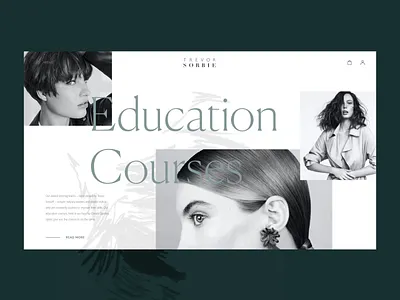 Hair Beauty Company Webdesign beauty design design studio fashion graphic design hairstyle interaction interface minimalism monochrome photography scroll animation ui user experience ux web web design web interface webpage women