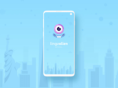 Lingvalien | Android App Design alien animation app english illustration interactive language learning lingvalien motion nikitin nikitinteam ufo ui