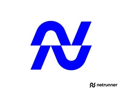 N monogram for Netrunner pt.4 app biotechnology blockchain branding crypto cryptocurrency digital dynamic fast forward internet logo mark monogram n runner technology timeless