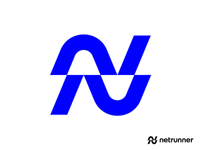 N monogram for Netrunner pt.4 app biotechnology blockchain branding crypto cryptocurrency digital dynamic fast forward internet logo mark monogram n runner technology timeless