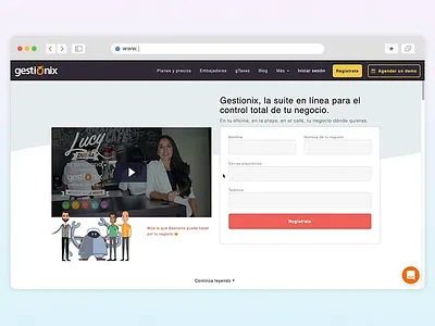 🏢Gestionix home website design