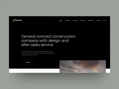 Olvia Construction Сompany animation commerce concept design desktop fashion free interface landing logo minimalism personal portfolio promo slider template ui ukraine ux web