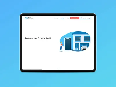 Bunk - Tenant Landing Page animations bristol bunk digitaldesign haio illustration vector vector art web animation website animation