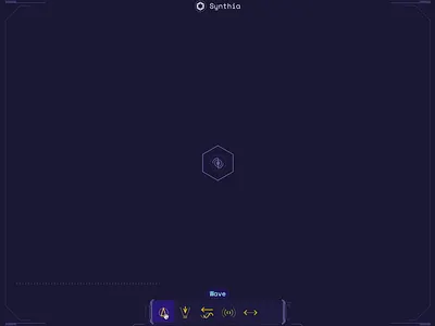 Synthia - Connecting nodes drag drop future music node sound synthia ui waves
