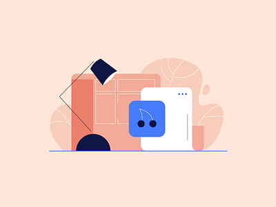 Empty States Illustrations Set 404 page clean empty page empty state illustration lines minimal ui