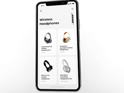 Bose - Skillshare Course after effects bose c4d cards class course interactions products prototype shopping skillshare transition