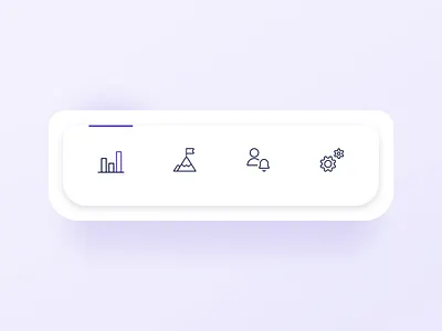 Daily UI 007 – Settings tab bar micro interaction animation clean clean ui daily ui daily ui 007 design figma flat icon icon animation interaction micro interaction minimal minimalism motion navbar simple svg animation ui ux