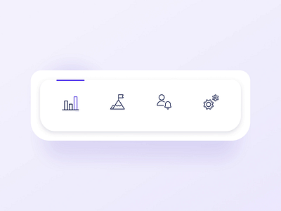 Daily UI 007 – Settings tab bar micro interaction animation clean clean ui daily ui daily ui 007 design figma flat icon icon animation interaction micro interaction minimal minimalism motion navbar simple svg animation ui ux