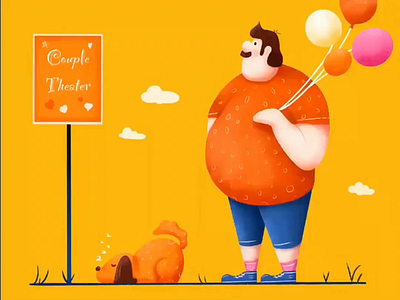Fat Man Process design illustration illustrator