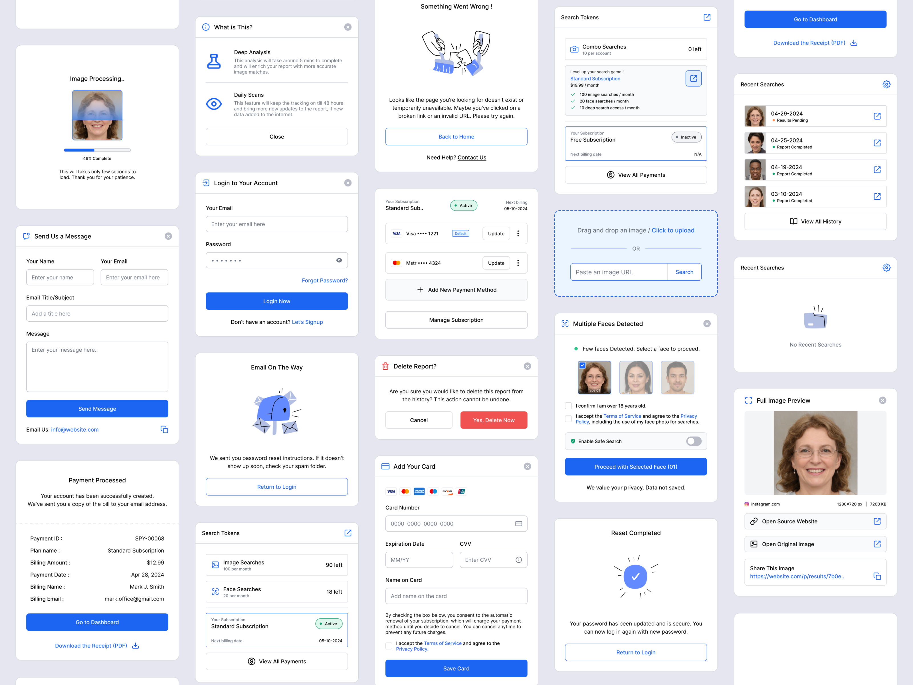 Image Search Modals design image search interaction design modal ui user experience ux