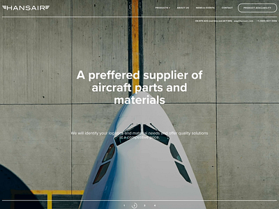 Hansair Logistics Inc adchitects animation design designer hero layout slider webdesign website