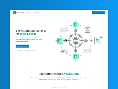JohnArmor Landing Page 2019 animation illustration illustration design landing page design ui uidesign uiux user experience user interface ux uxdesign vector web website