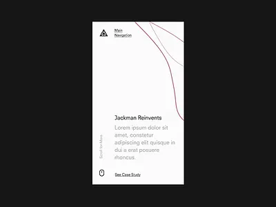 Menu Interaction animation clean design flat menu minimal mobile ui ux web